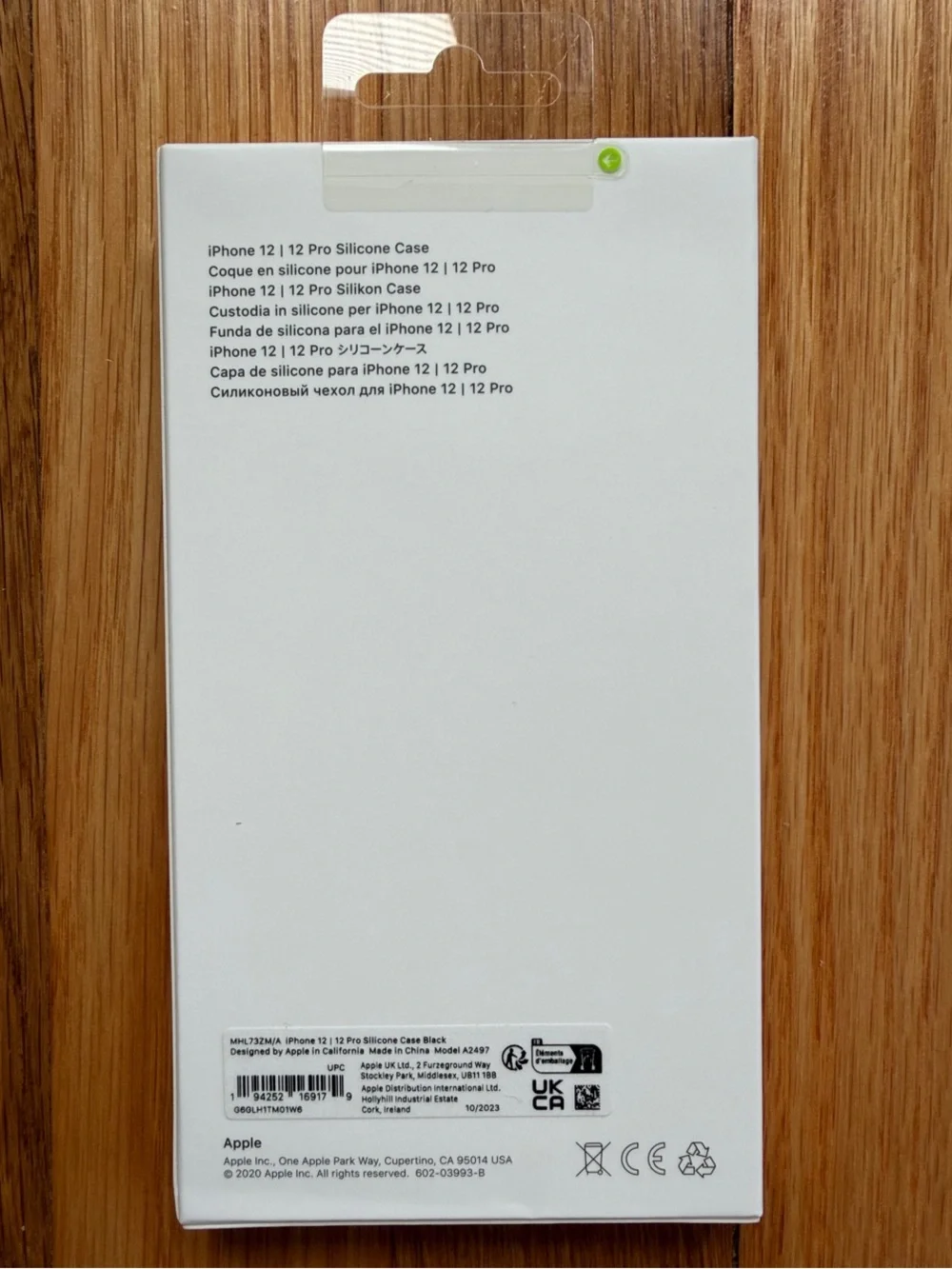 Genuine Apple iPhone 12 / 12 Pro Silicone Case w/ MagSafe Black NIB